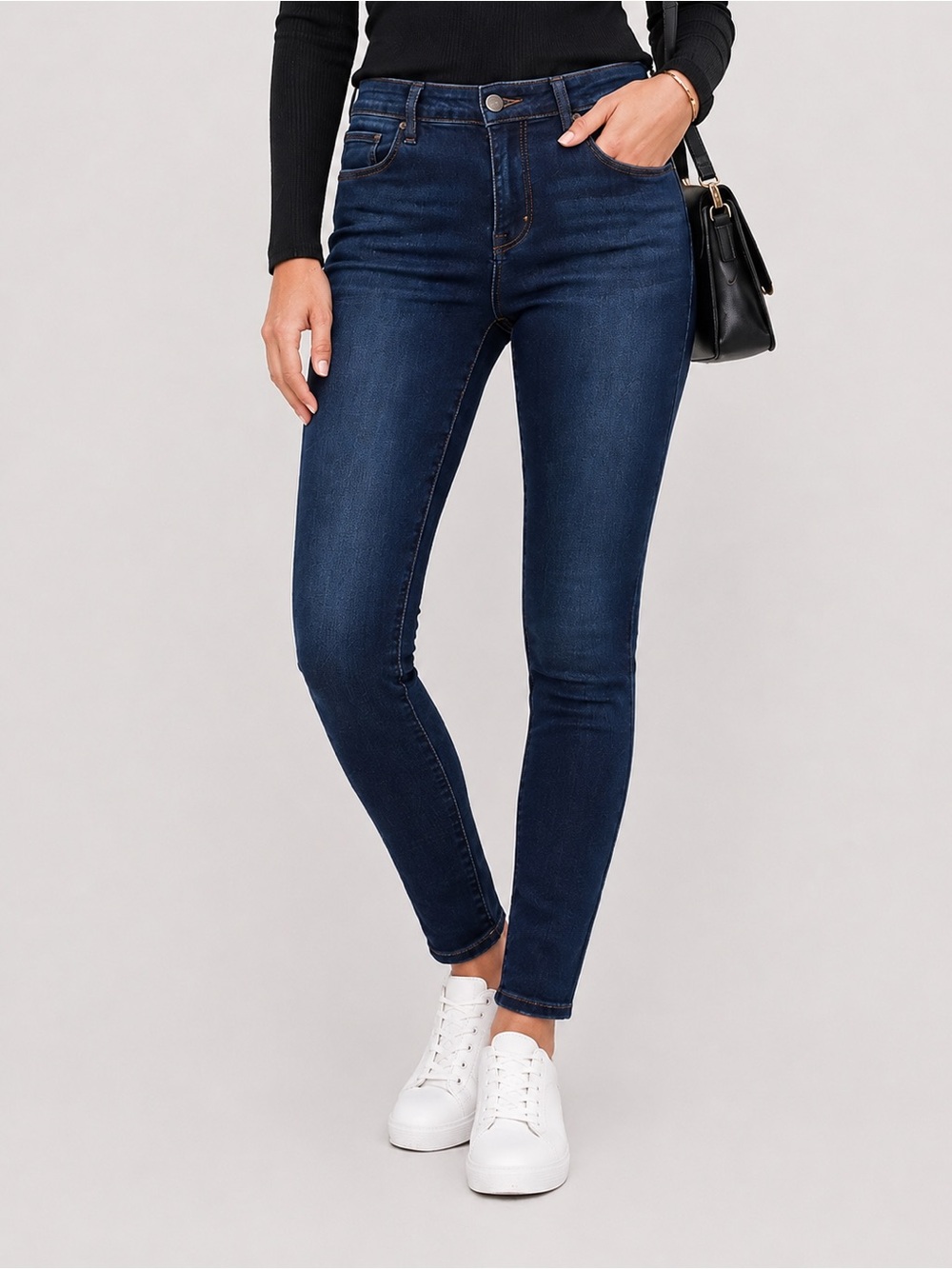 Articles of Society Dark Wash Skinny Jeans Mid Rise Stretch Denim Size 28